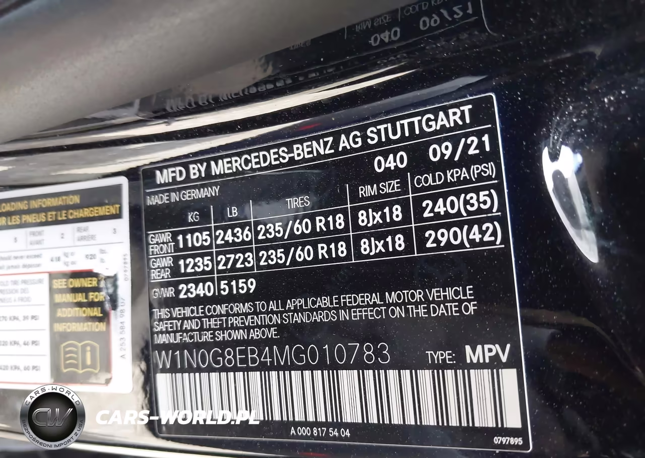 2021 Mercedes-Benz Glc 300 4Matic Suv VIN:W1N0G8EB4MG010783 - 9