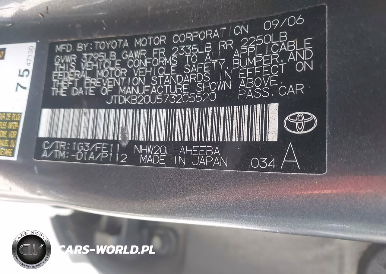 2007 Toyota Prius VIN:JTDKB20U573205520 - 9