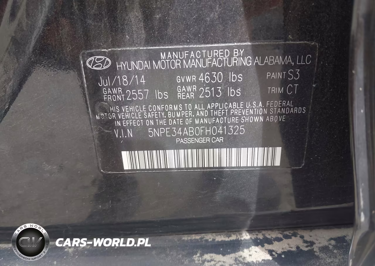 2015 Hyundai Sonata Sport-Limited VIN:5NPE34AB0FH041325 - 9