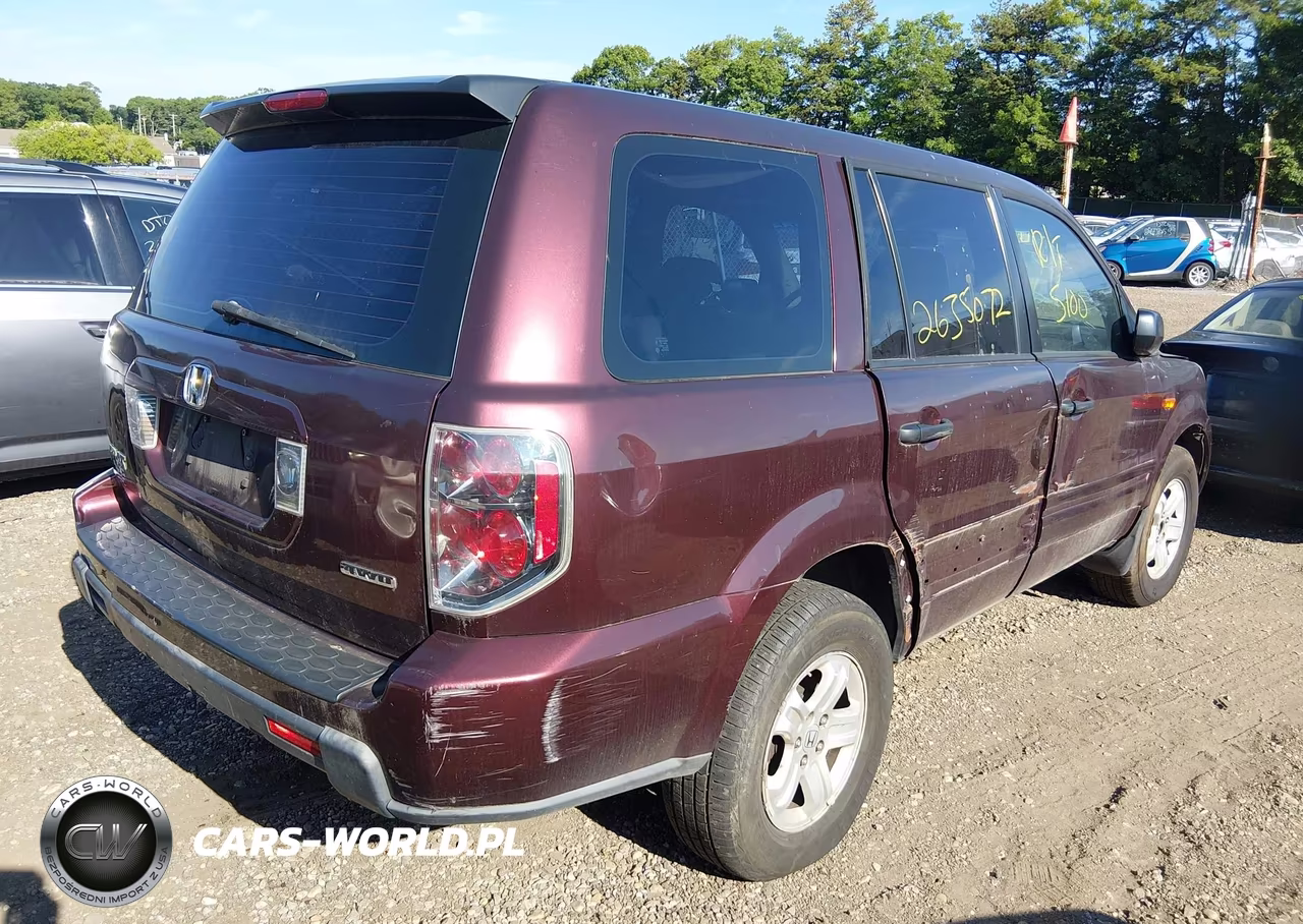 2007 Honda Pilot Lx VIN:5FNYF18187B000909 - 4