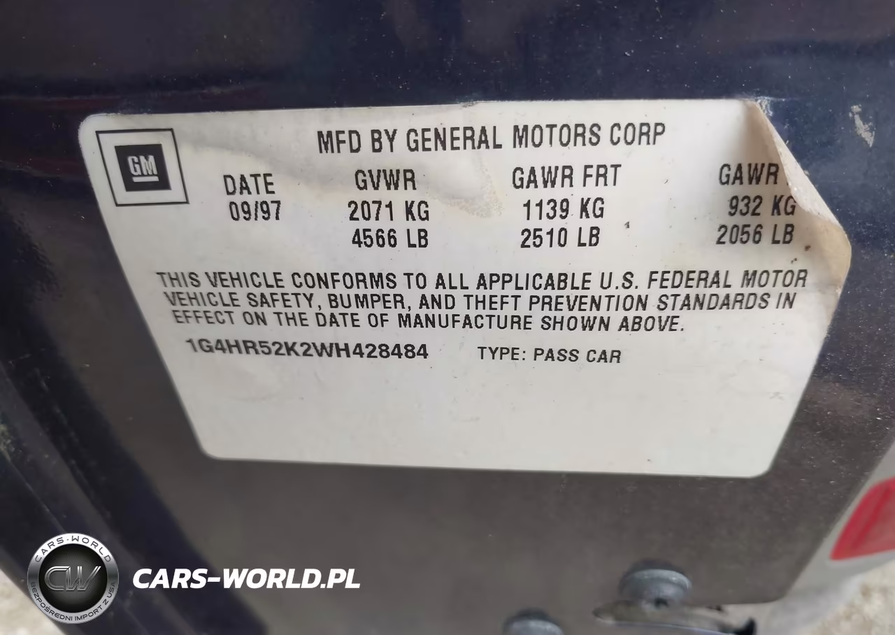 1998 Buick Lesabre Limited VIN:1G4HR52K2WH428484 - 9