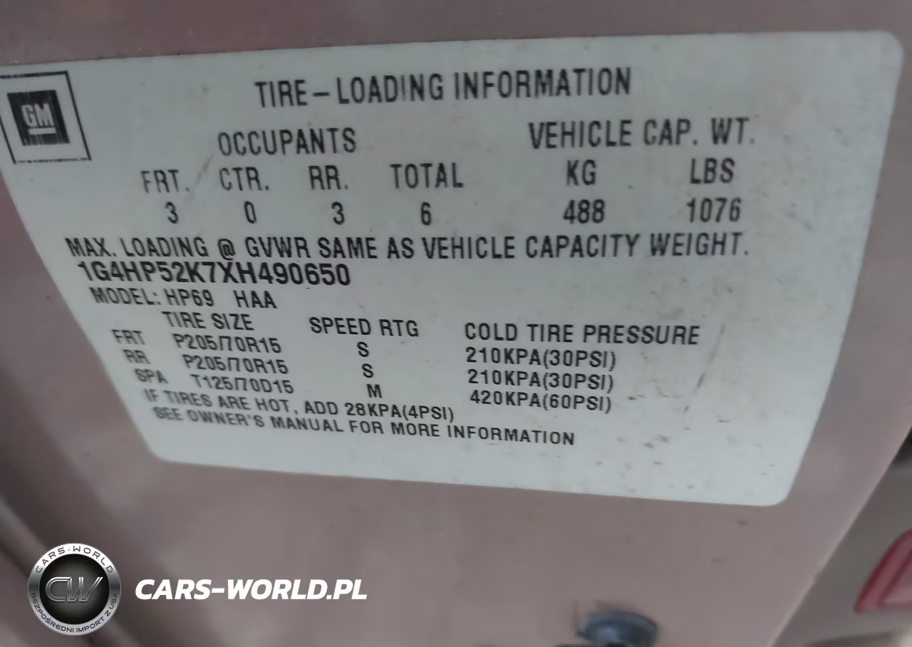 1999 Buick Lesabre Custom VIN:1G4HP52K7XH490650 - 9