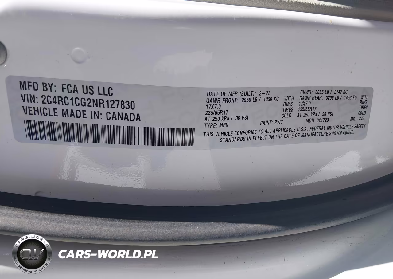 2022 Chrysler Voyager Lx VIN:2C4RC1CG2NR127830 - 9