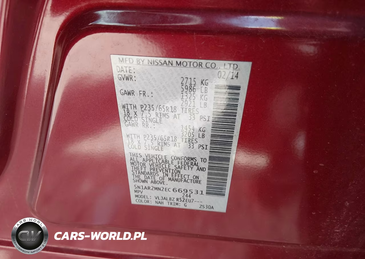 2014 Nissan Pathfinder S VIN:5N1AR2MN2EC669531 - 9