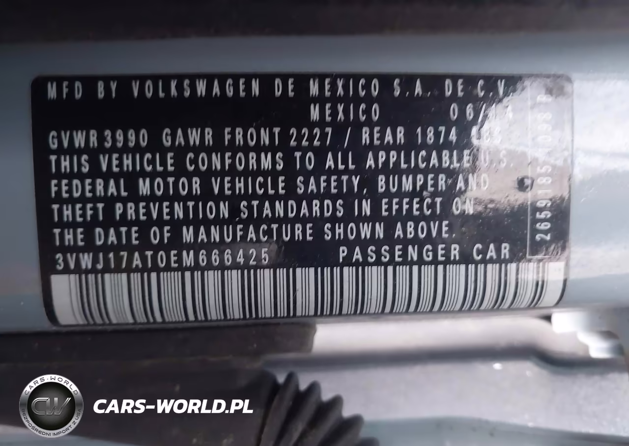 2014 Volkswagen Beetle 1.8T VIN:3VWJ17AT0EM666425 - 9