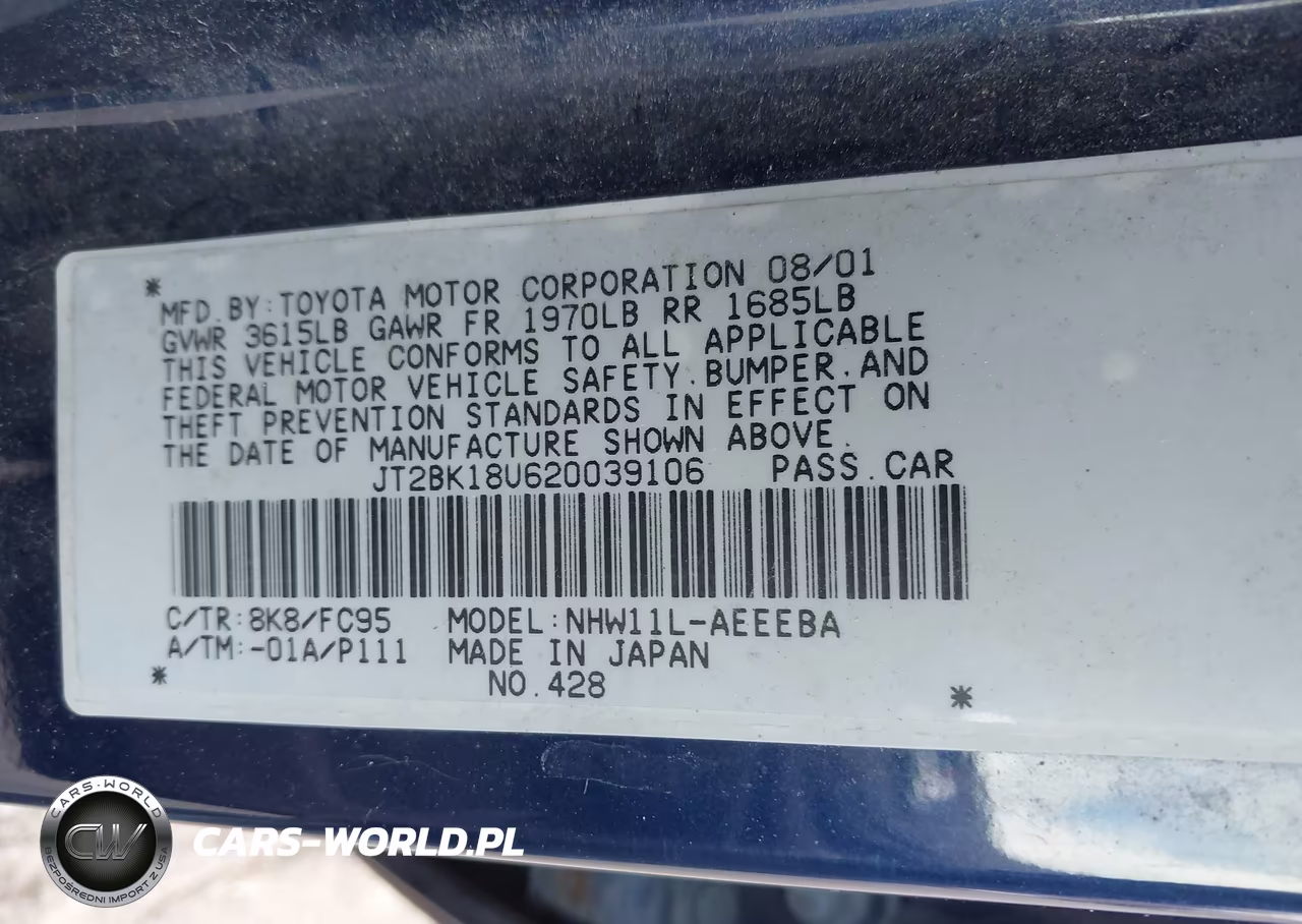 2002 Toyota Prius VIN:JT2BK18U620039106 - 9