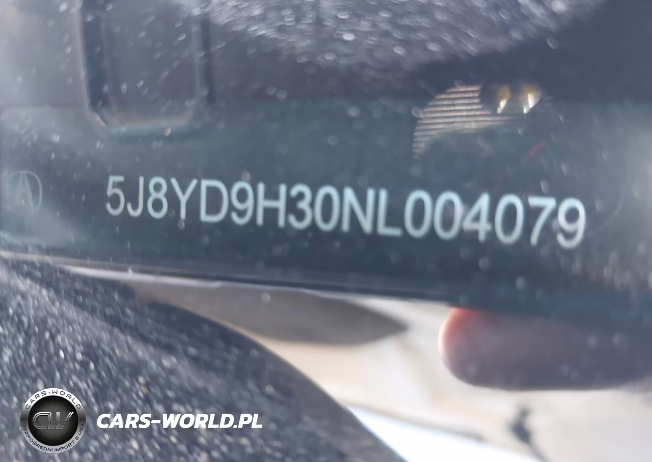 2022 Acura Mdx Standard VIN:5J8YD9H30NL004079 - 9