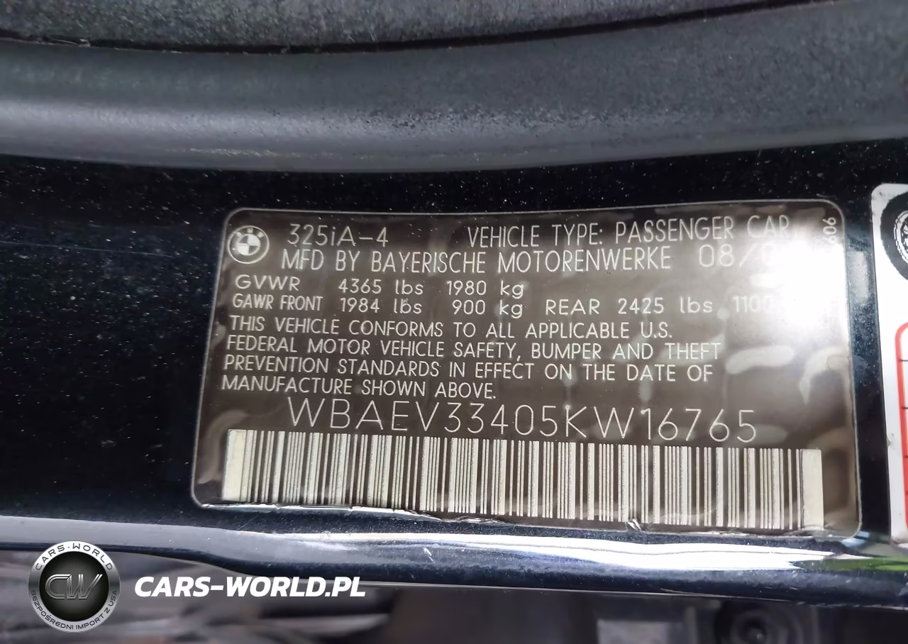 2005 BMW 325I VIN:WBAEV33405KW16765 - 9