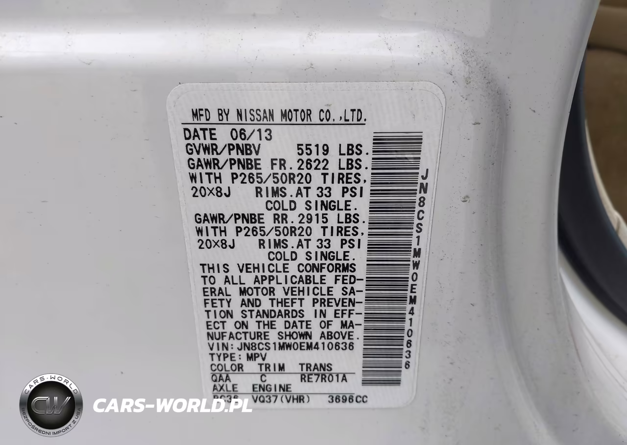 2014 Infiniti Qx70 VIN:JN8CS1MW0EM410636 - 9