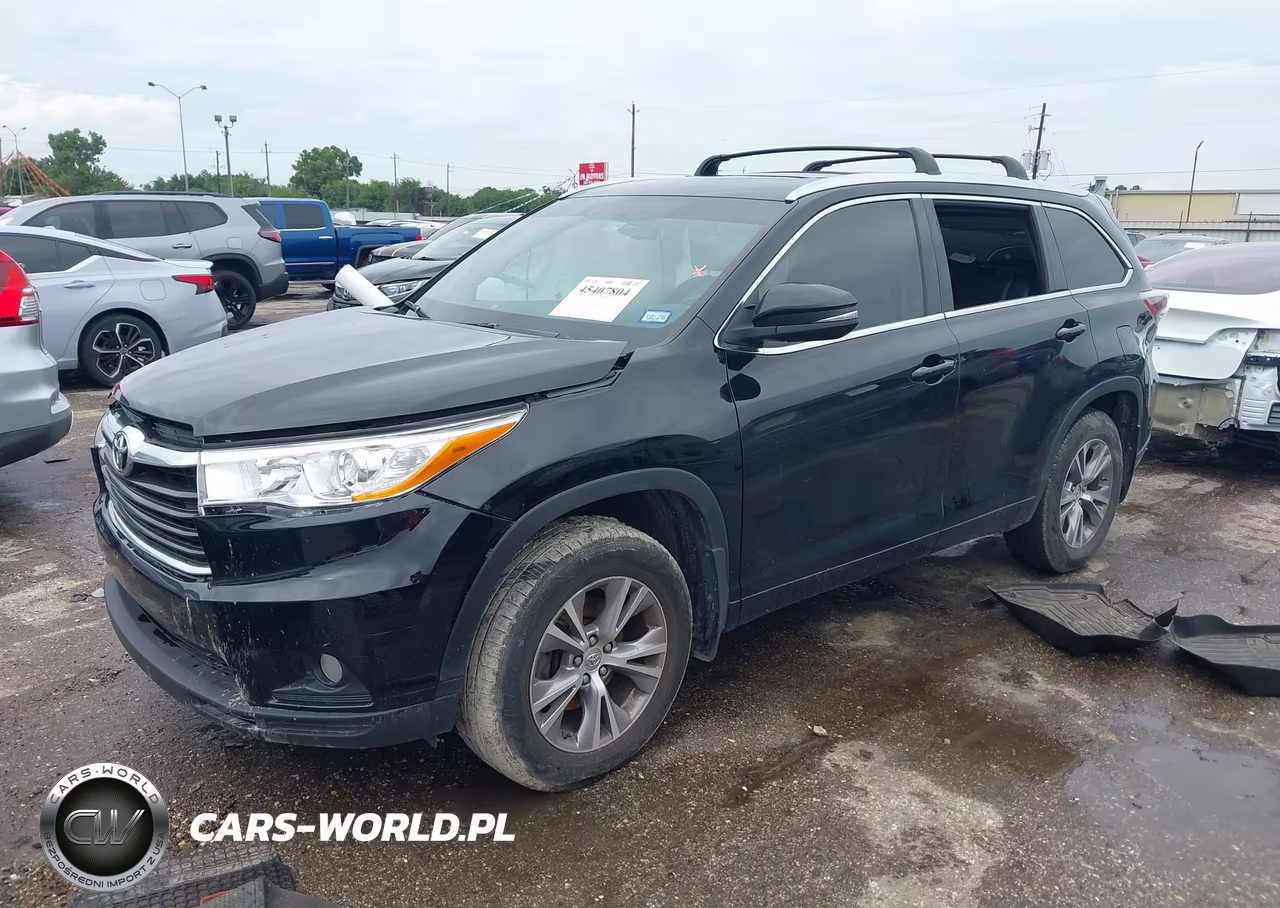 2015 Toyota Highlander Xle V6 VIN:5TDKKRFH3FS111362 - 2
