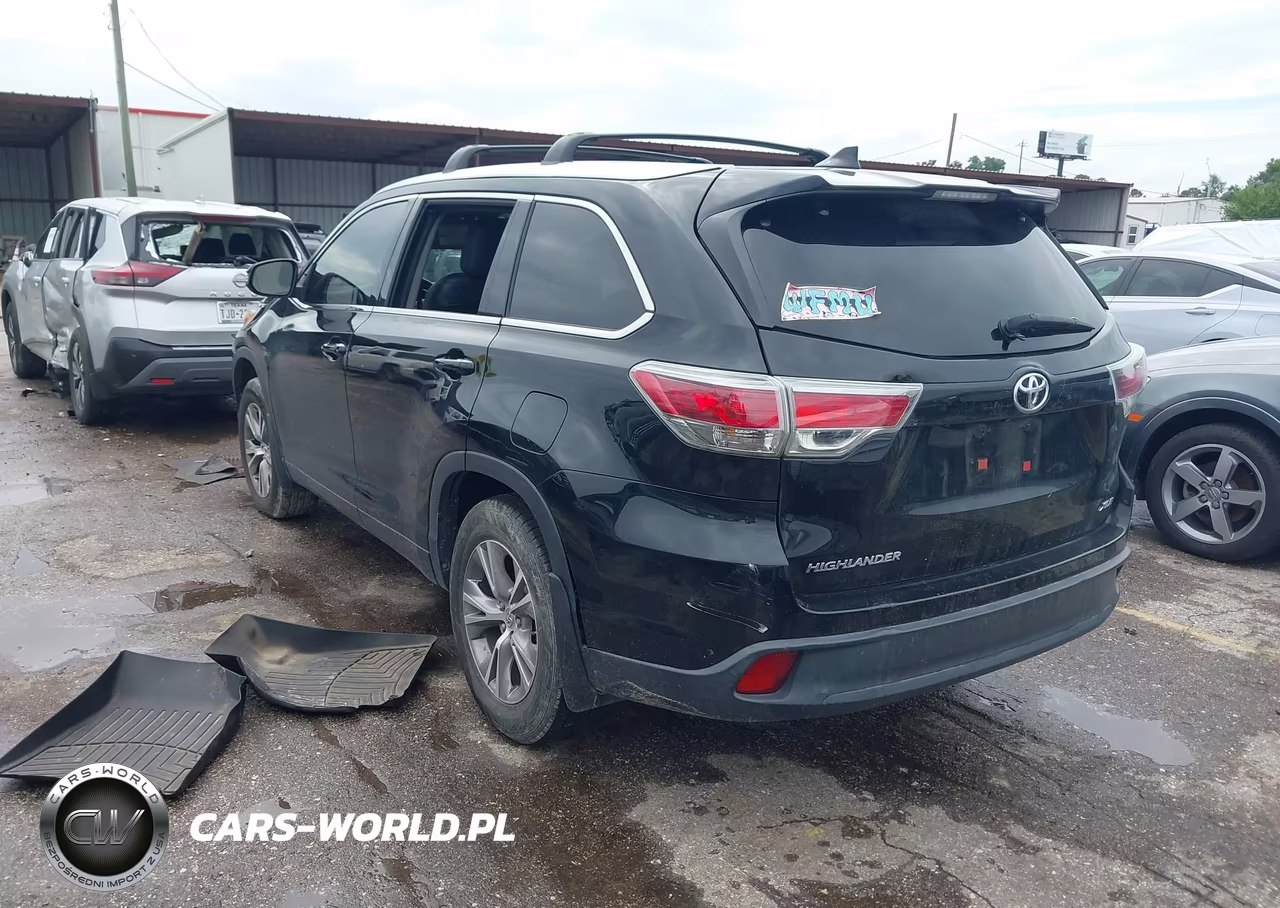 2015 Toyota Highlander Xle V6 VIN:5TDKKRFH3FS111362 - 3