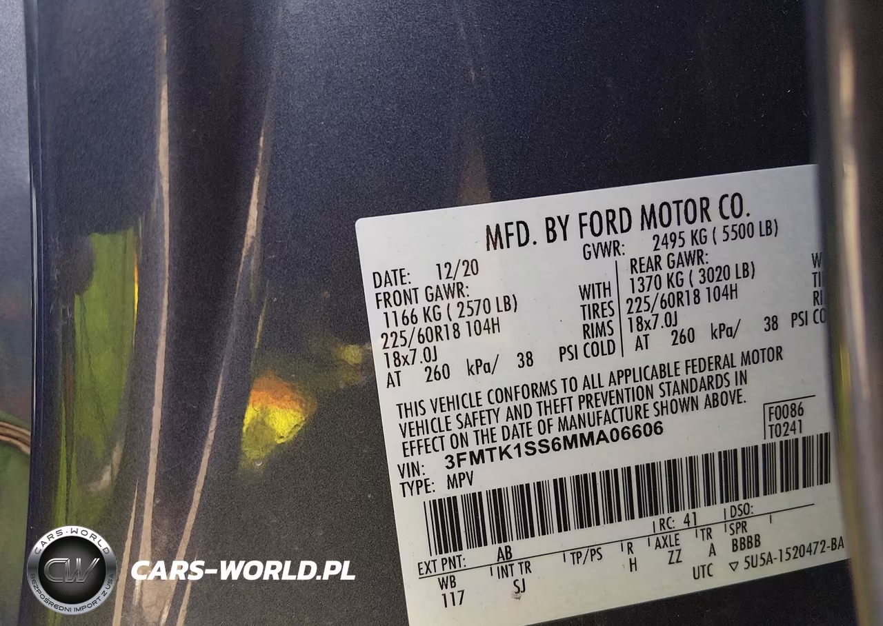 2021 Ford Mustang Mach-E Select VIN:3FMTK1SS6MMA06606 - 9