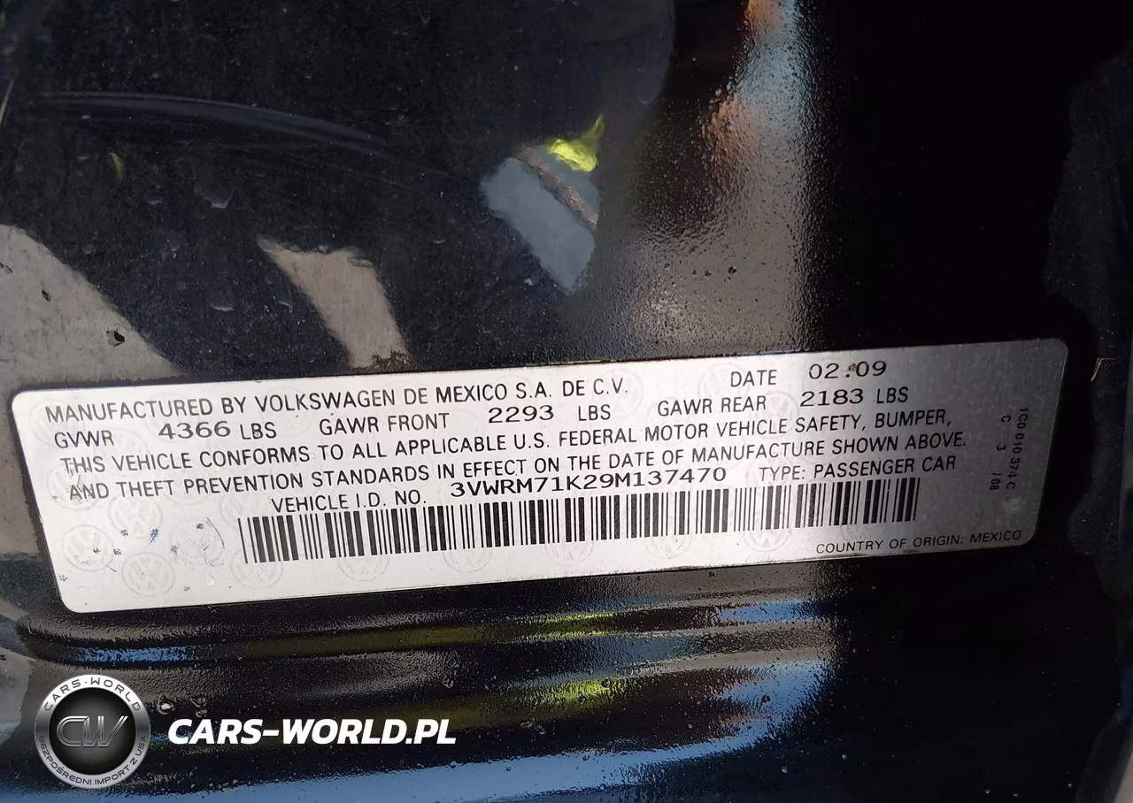 2009 Volkswagen Jetta Se VIN:3VWRM71K29M137470 - 9
