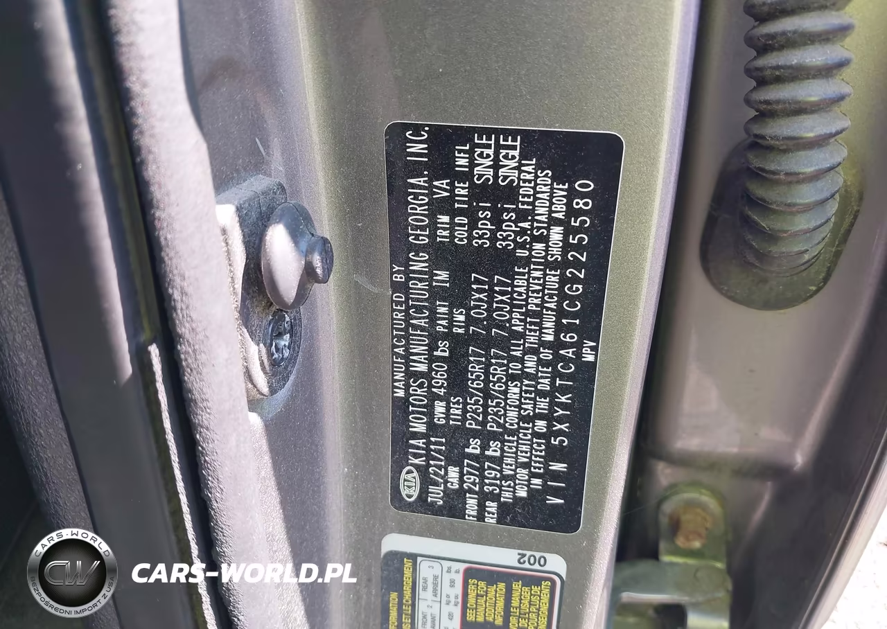 2012 Kia Sorento Lx VIN:5XYKTCA61CG225580 - 9