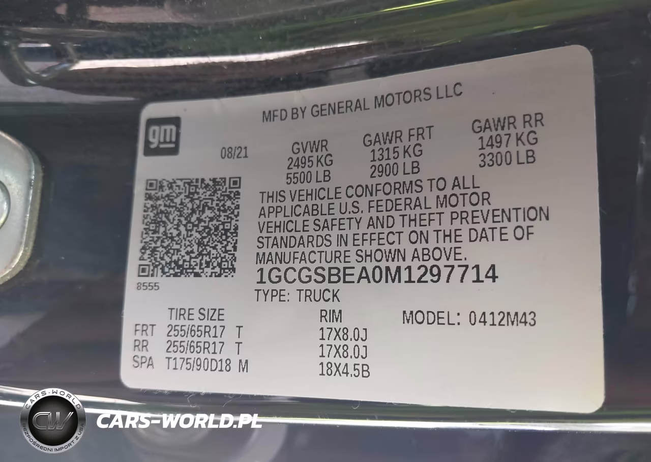 2021 Chevrolet Colorado 2Wd Short Box Wt VIN:1GCGSBEA0M1297714 - 9