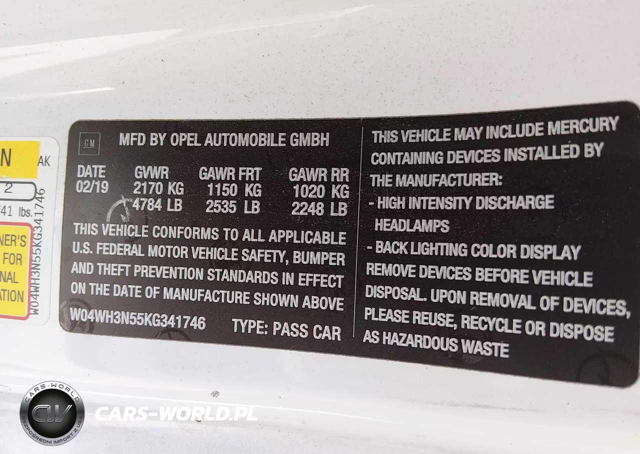 2019 Buick Cascada Premium VIN:W04WH3N55KG341746 - 9