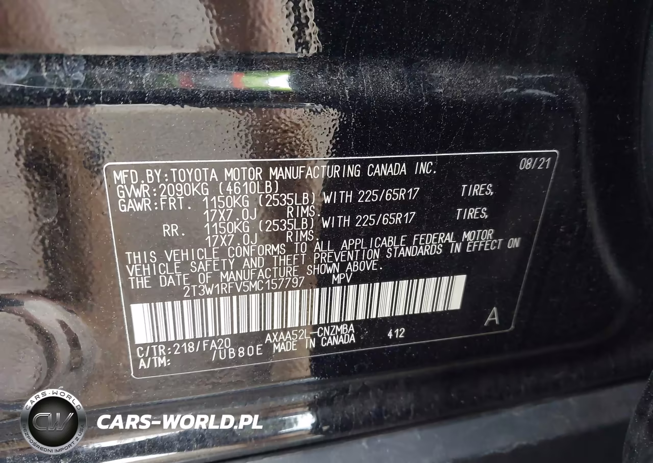 2021 Toyota Rav4 Xle VIN:2T3W1RFV5MC157797 - 9