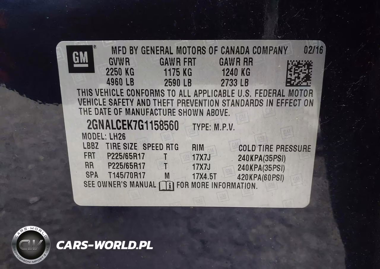 2016 Chevrolet Equinox Lt VIN:2GNALCEK7G1158560 - 9