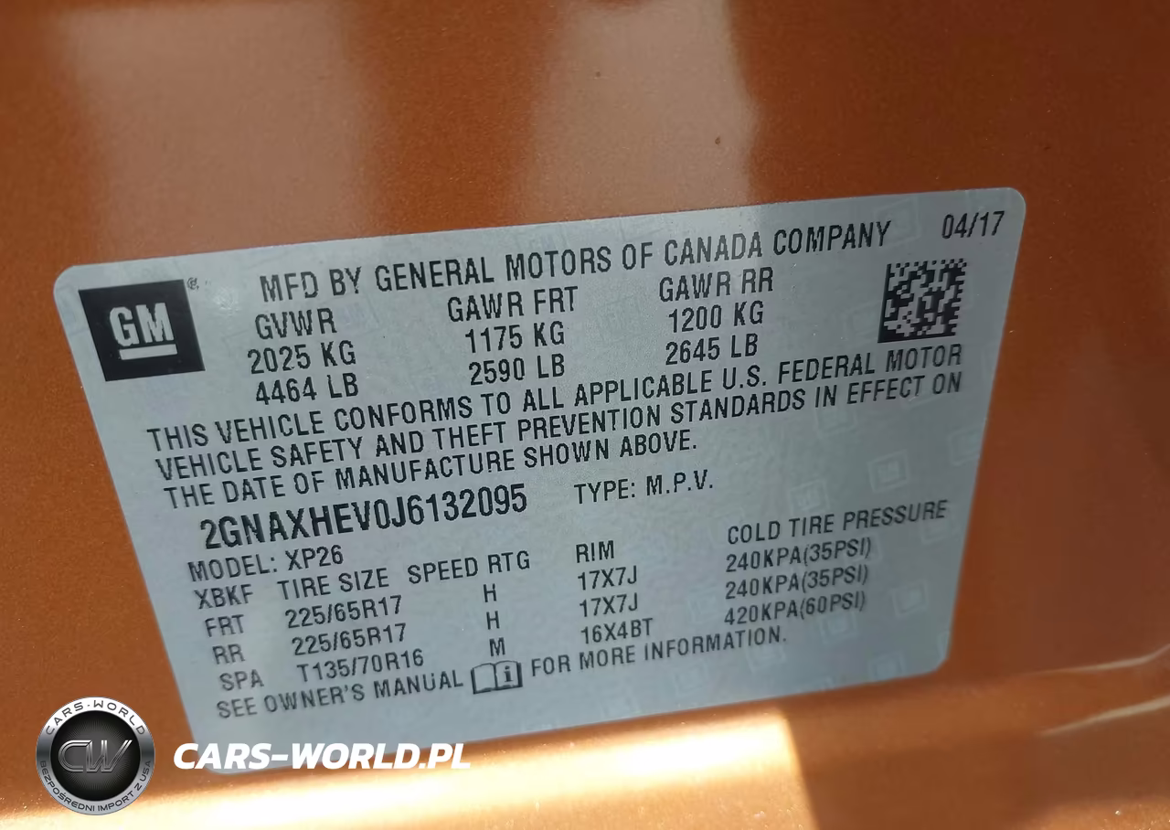 2018 Chevrolet Equinox Ls VIN:2GNAXHEV0J6132095 - 9