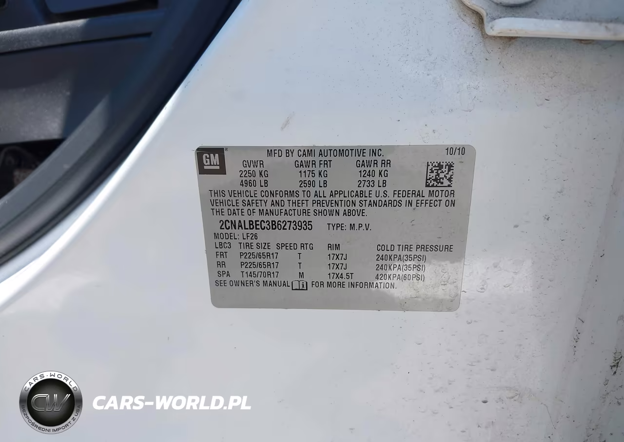 2011 Chevrolet Equinox Ls VIN:2CNALBEC3B6273935 - 9