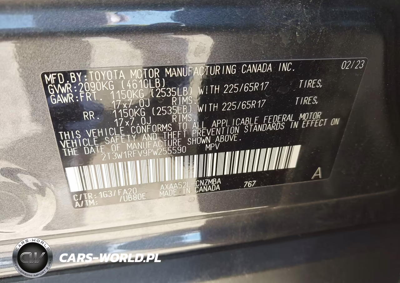 2023 Toyota Rav4 Xle VIN:2T3W1RFV9PW255590 - 9