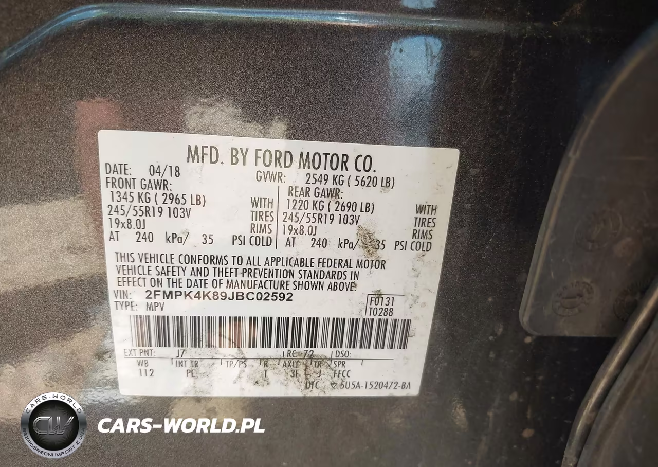 2018 Ford Edge Titanium VIN:2FMPK4K89JBC02592 - 9