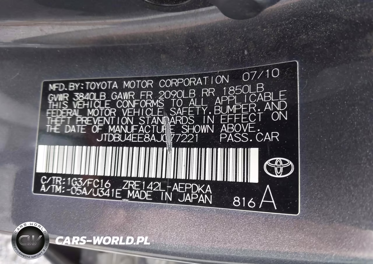 2010 Toyota Corolla Le VIN:JTDBU4EE8AJ077221 - 9