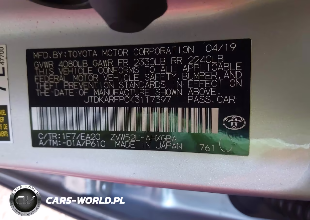 2019 Toyota Prius Prime Premium VIN:JTDKARFP0K3117397 - 9