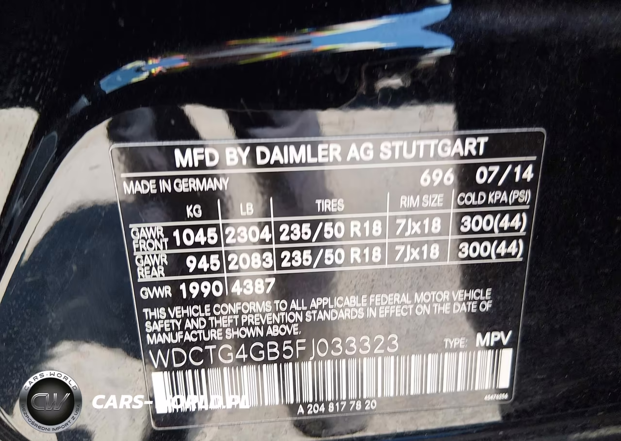 2015 Mercedes-Benz Gla 250 4Matic VIN:WDCTG4GB5FJ033323 - 9
