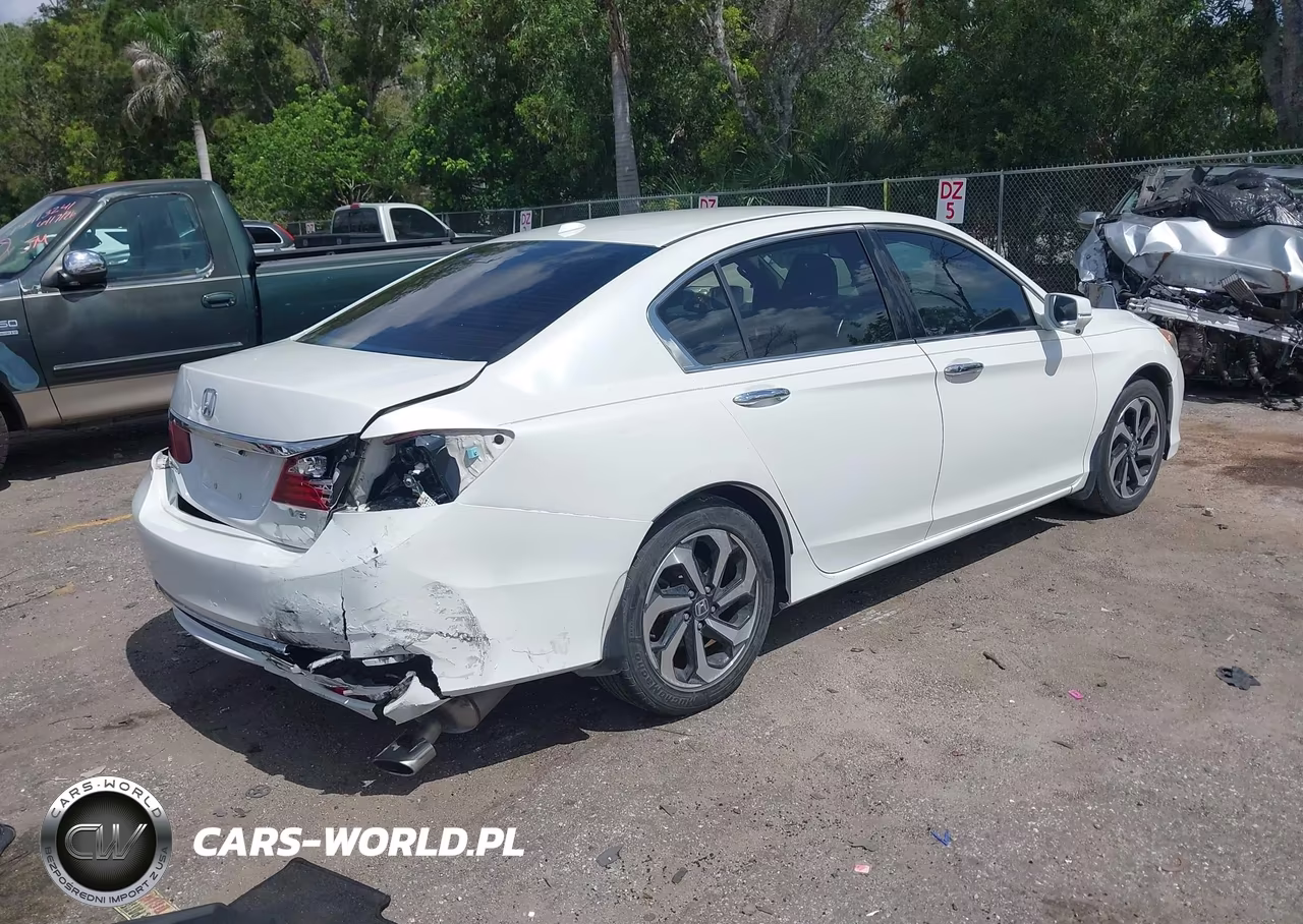 2016 Honda Accord Ex-L V-6 VIN:1HGCR3F8XGA005732 - 4