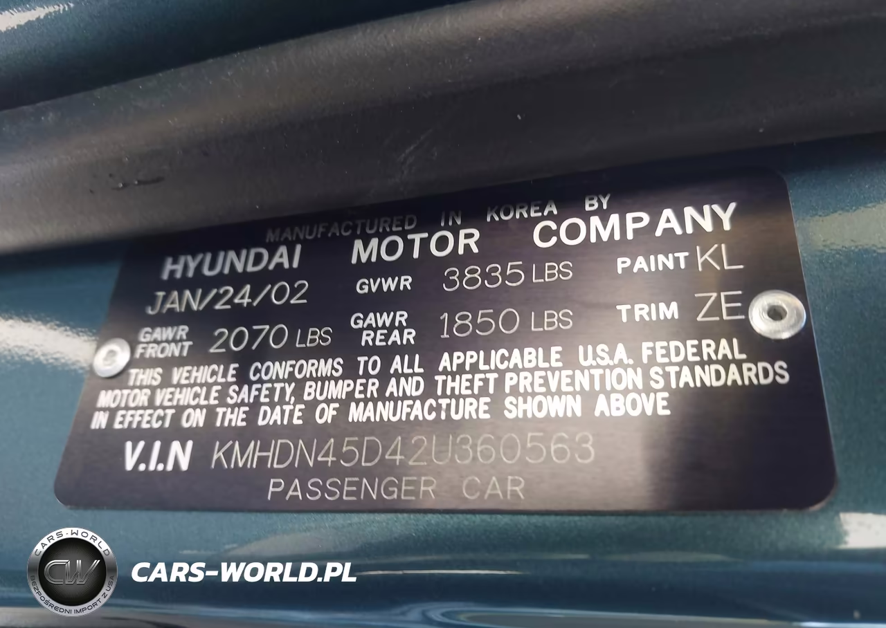 2002 Hyundai Elantra Gls VIN:KMHDN45D42U360563 - 9