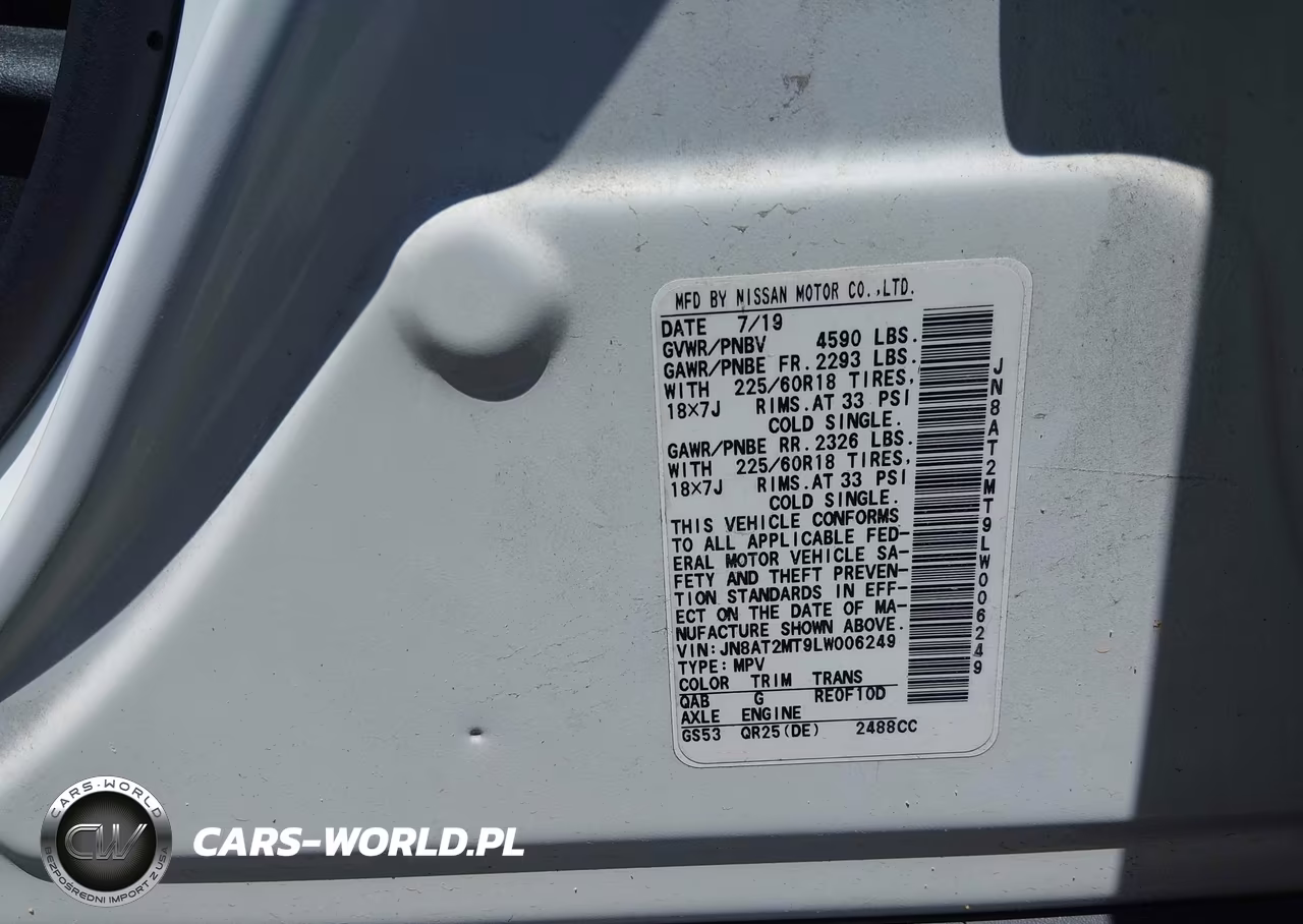 2020 Nissan Rogue Sv Fwd VIN:JN8AT2MT9LW006249 - 9