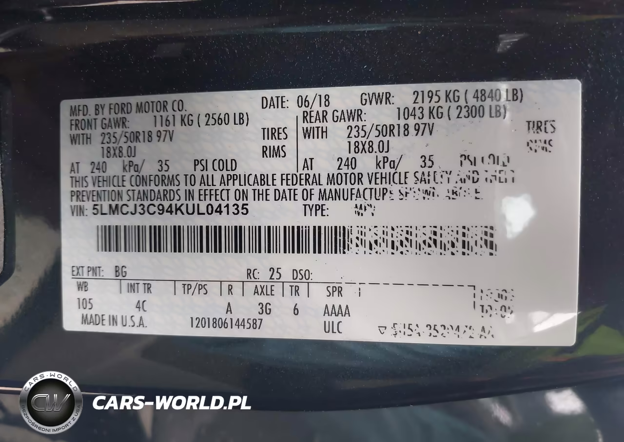 2019 Lincoln Mkc Reserve VIN:5LMCJ3C94KUL04135 - 9
