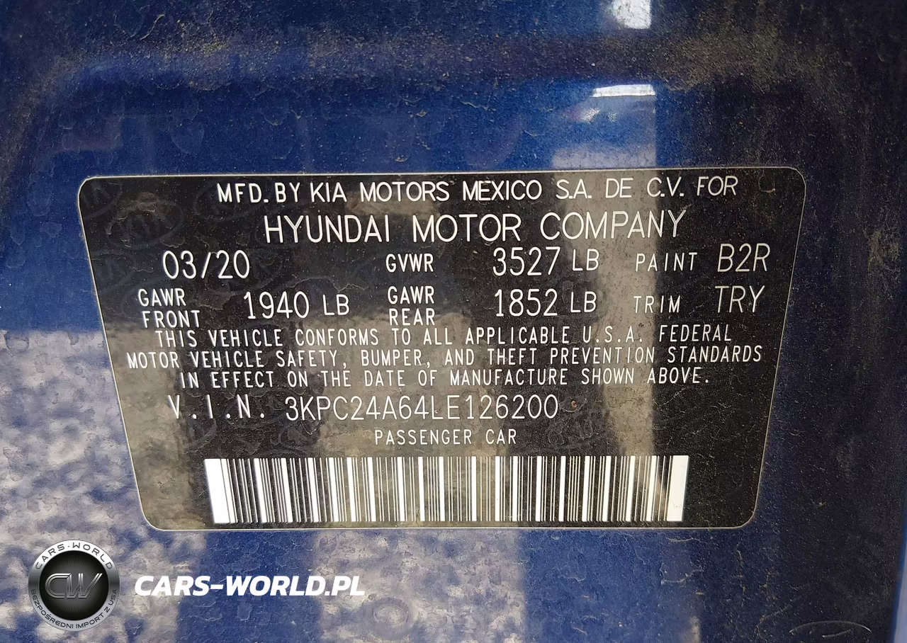 2020 Hyundai Accent Sel VIN:3KPC24A64LE126200 - 9