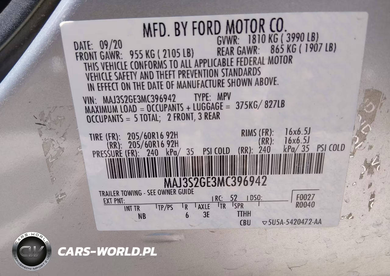 2021 Ford Ecosport Se VIN:MAJ3S2GE3MC396942 - 9