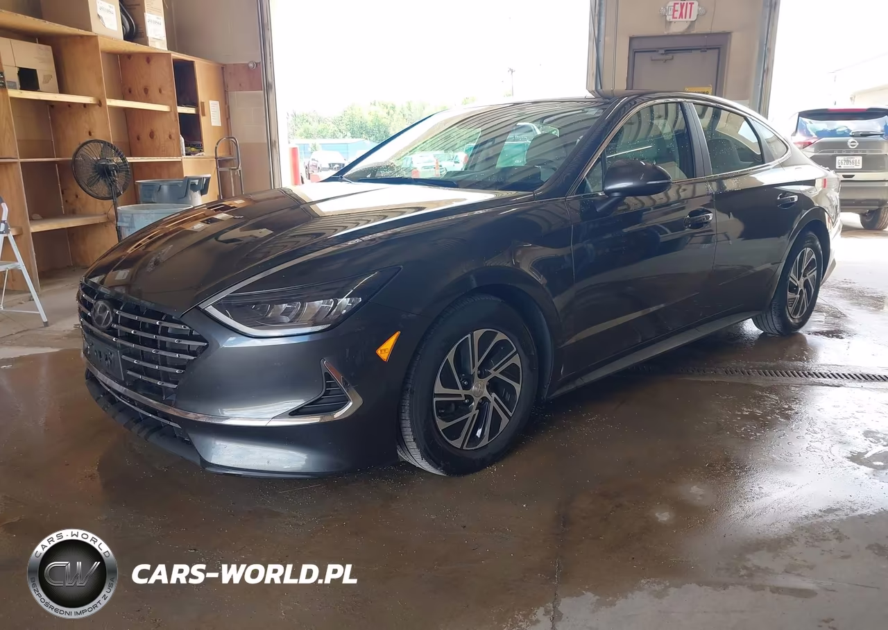 2021 Hyundai Sonata Blue VIN:KMHL24JJ8MA029439 - 2