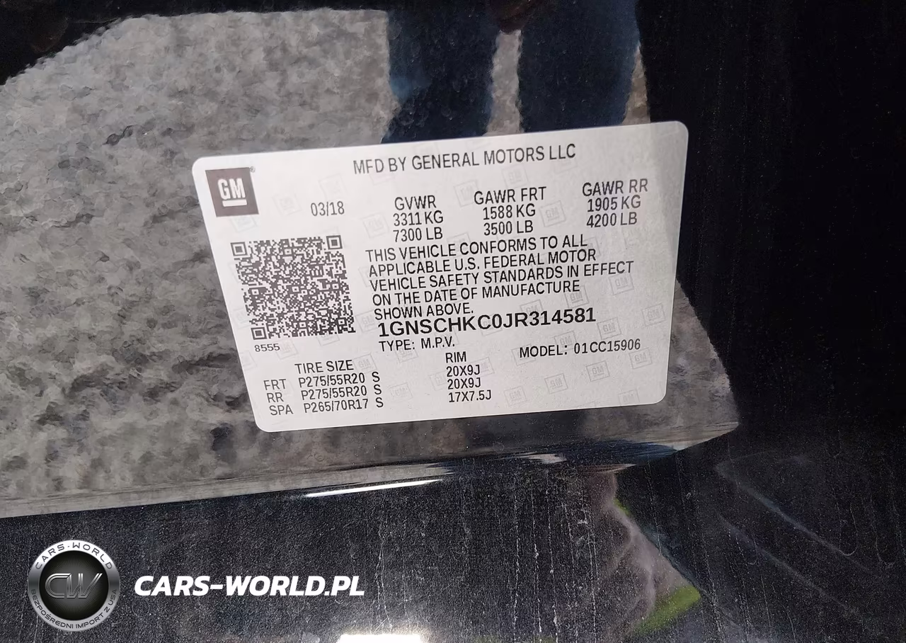 2018 Chevrolet Suburban Lt VIN:1GNSCHKC0JR314581 - 9