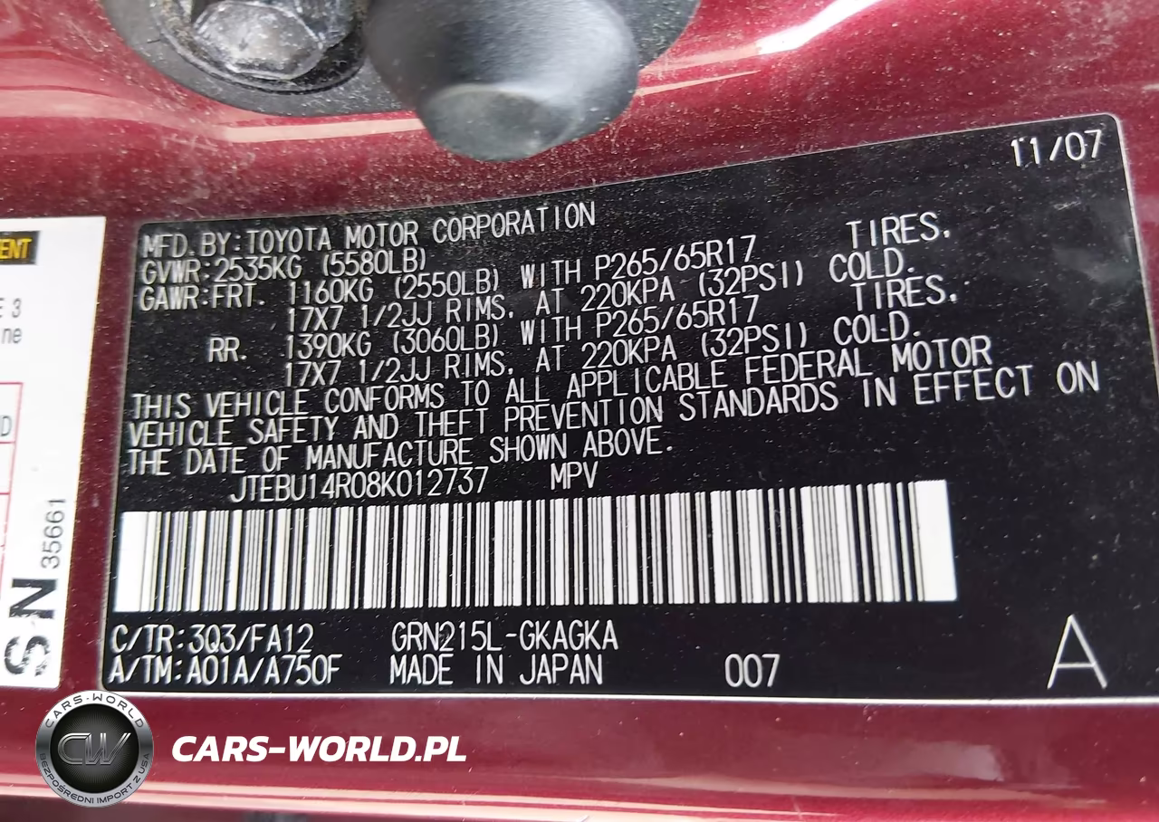2008 Toyota 4Runner Sr5 V6 VIN:JTEBU14R08K012737 - 9