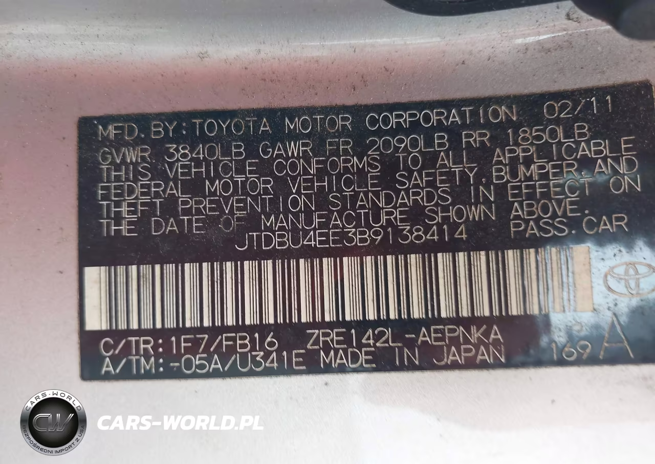2011 Toyota Corolla Le VIN:JTDBU4EE3B9138414 - 9