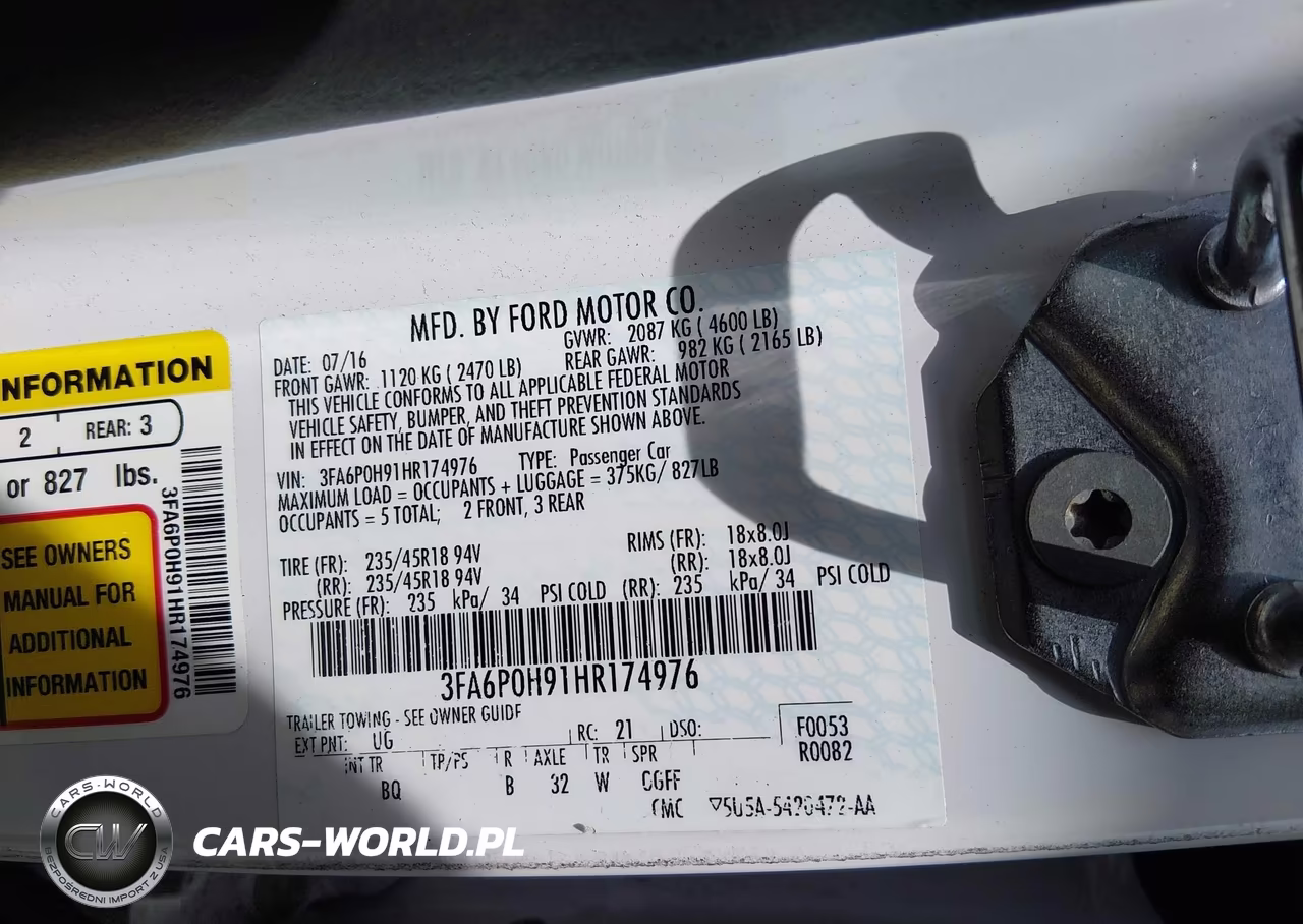2017 Ford Fusion Se VIN:3FA6P0H91HR174976 - 9