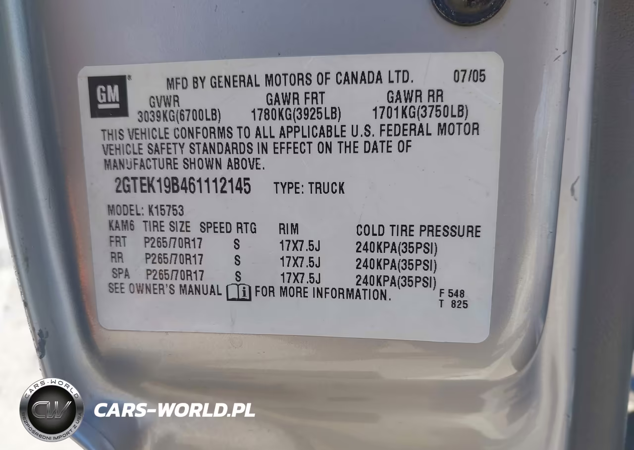 2006 GMC Sierra 1500 Slt VIN:2GTEK19B461112145 - 9