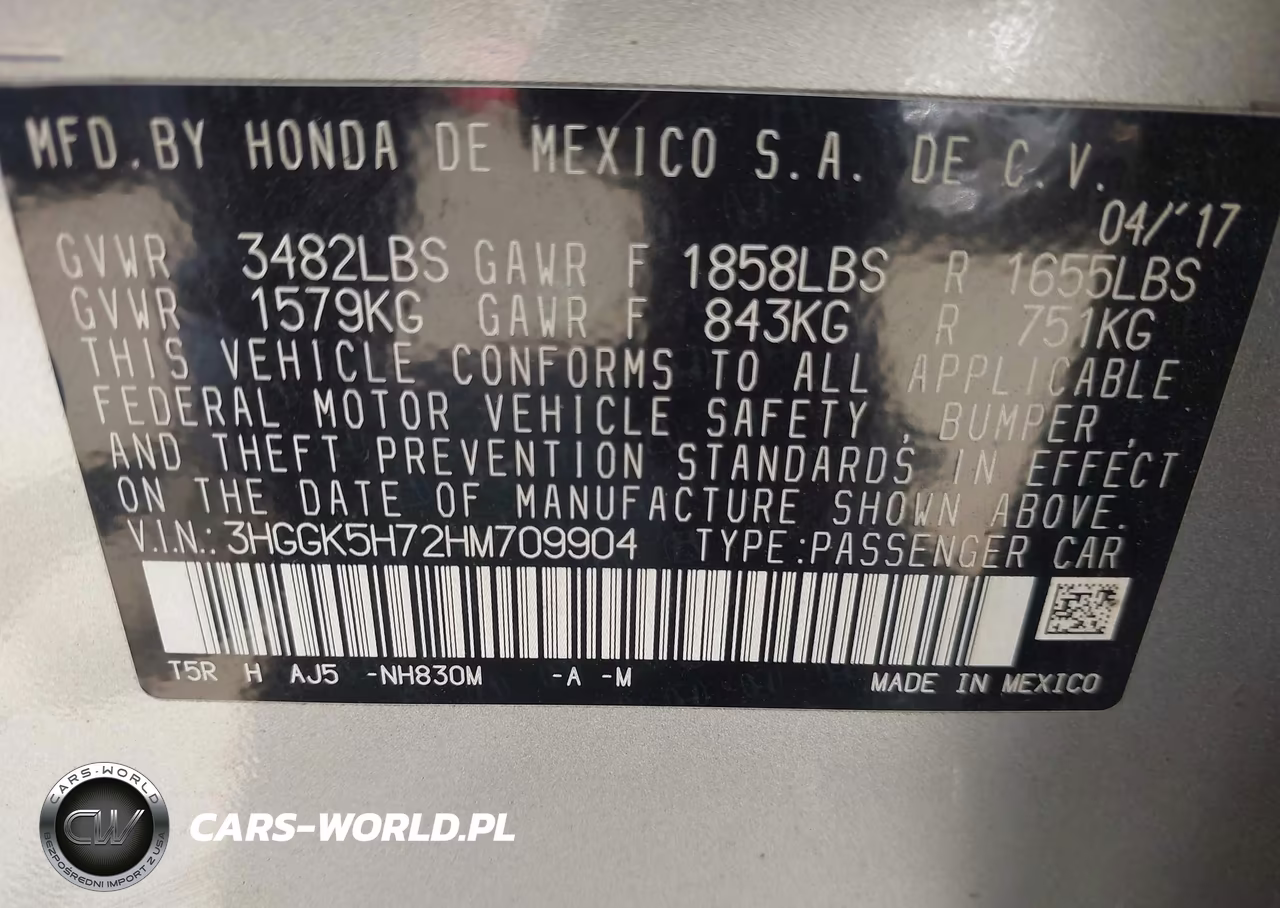 2017 Honda Fit Ex VIN:3HGGK5H72HM709904 - 9