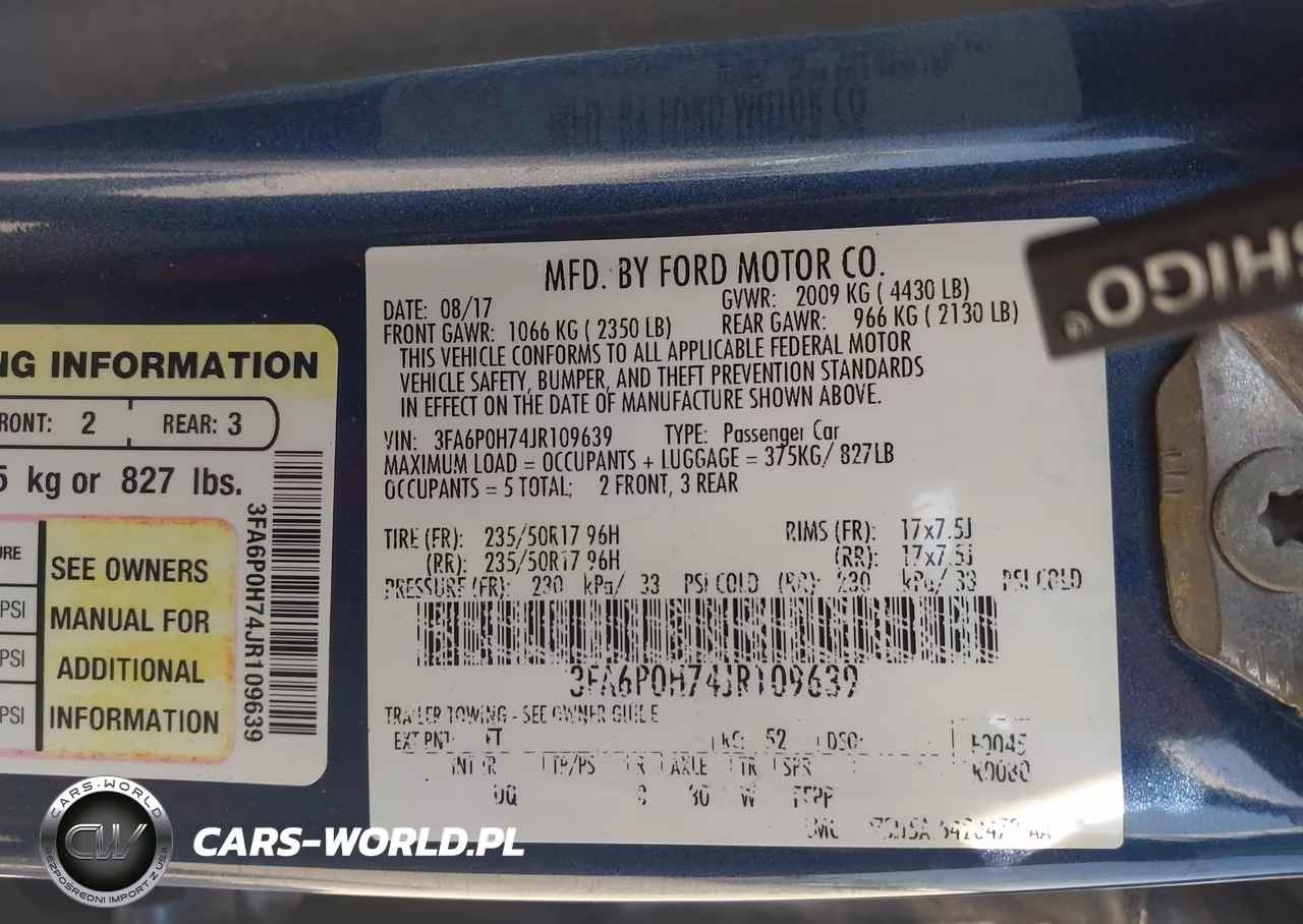 2018 Ford Fusion Se VIN:3FA6P0H74JR109639 - 9