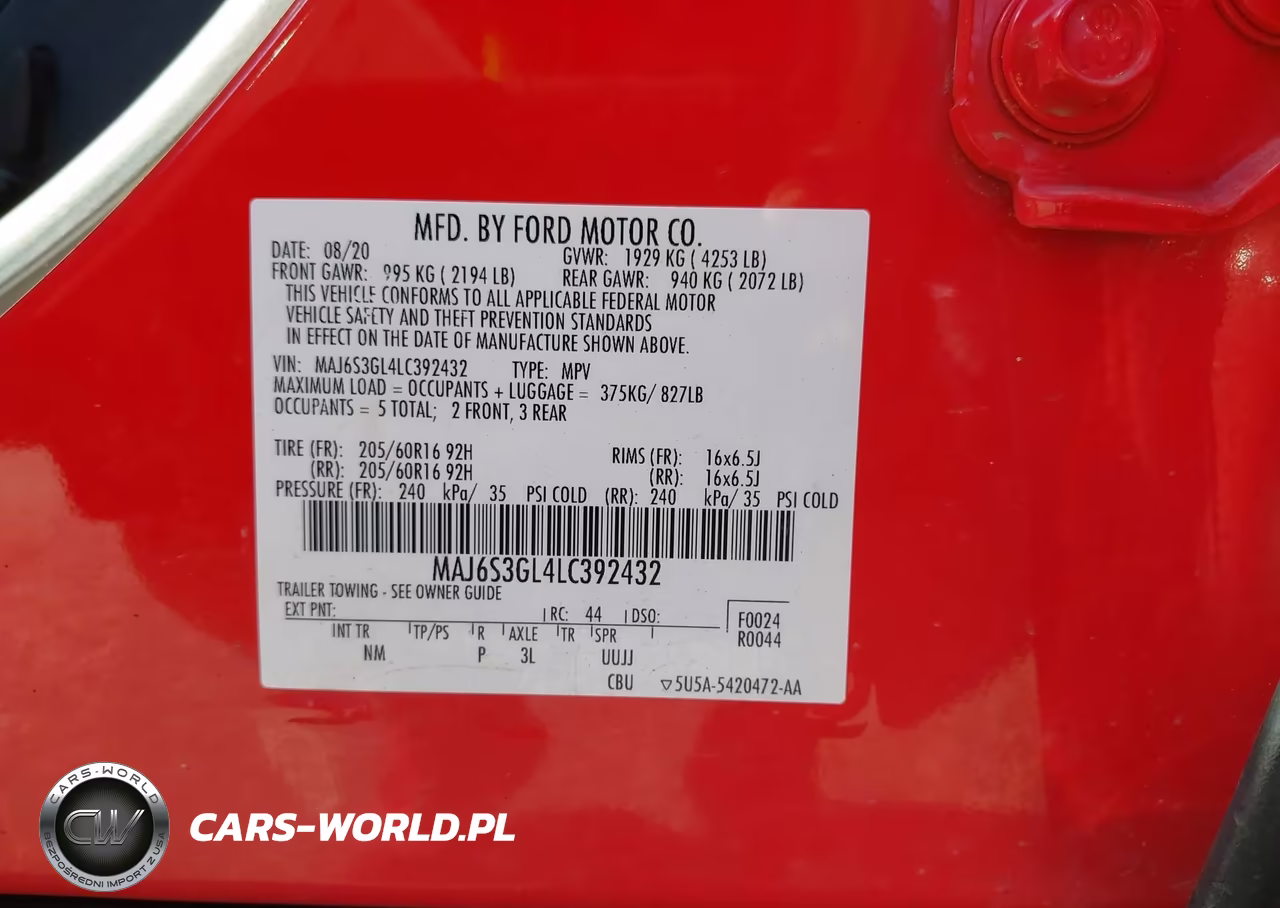 2020 Ford Ecosport Se VIN:MAJ6S3GL4LC392432 - 9