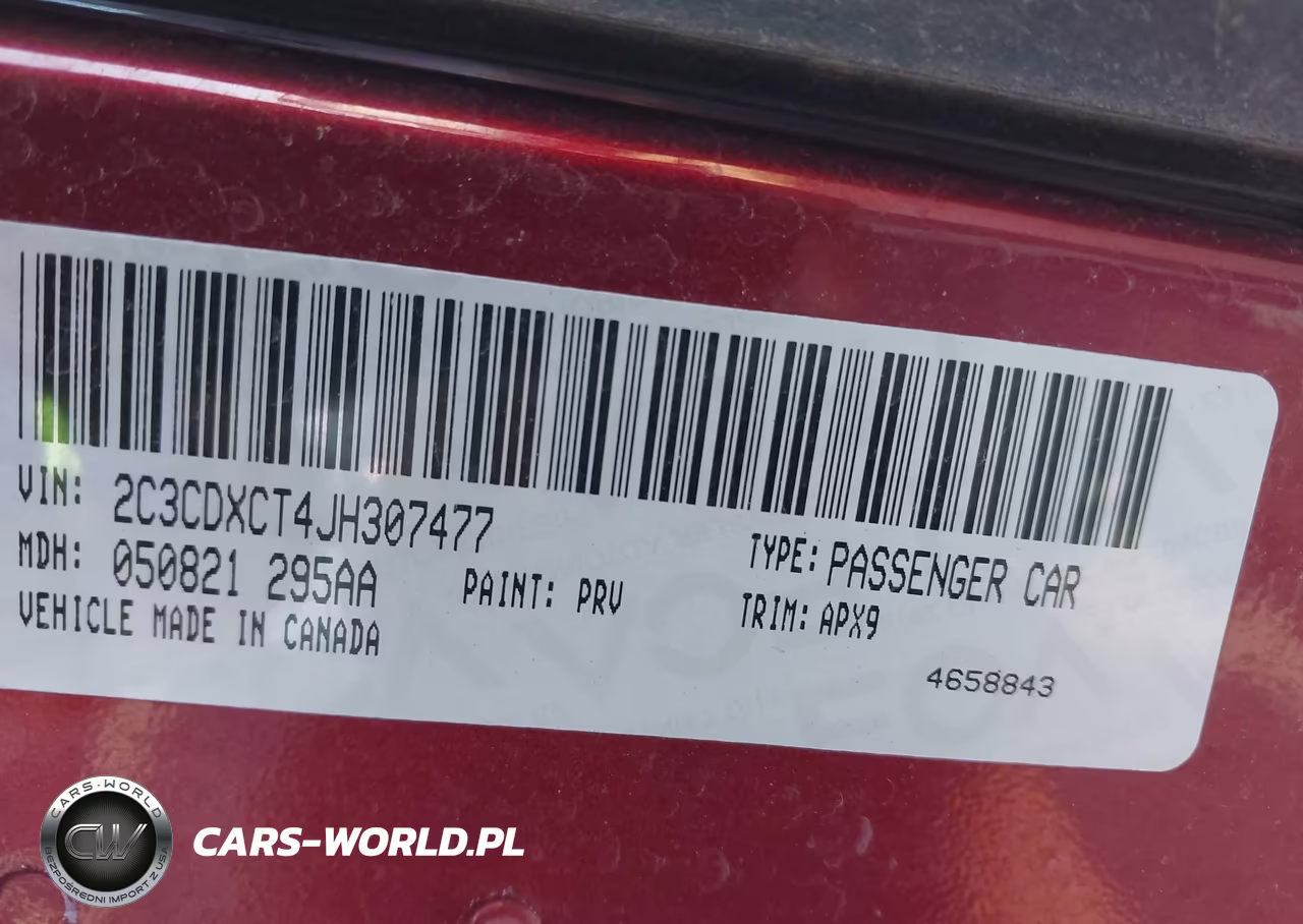 2018 Dodge Charger R-T Rwd VIN:2C3CDXCT4JH307477 - 9