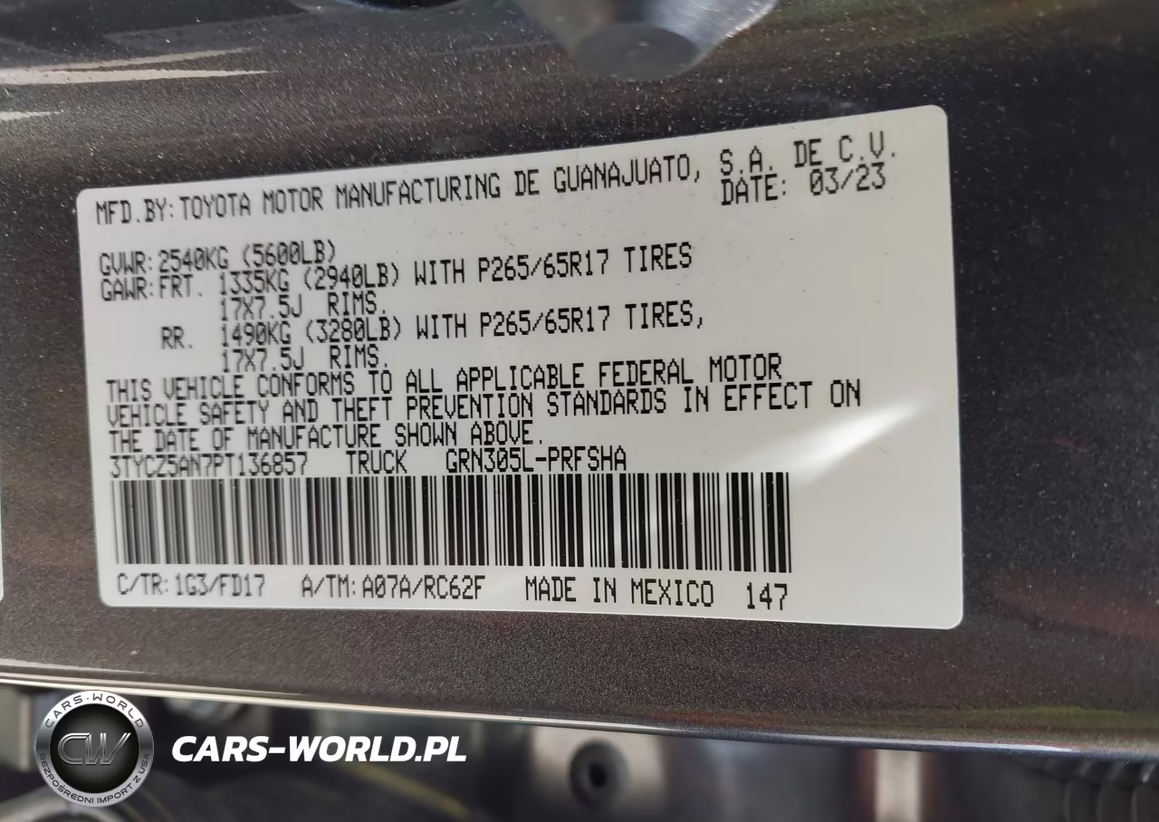 2023 Toyota Tacoma Trd Sport VIN:3TYCZ5AN7PT136857 - 9