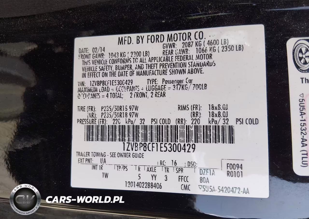 2014 Ford Mustang Gt VIN:1ZVBP8CF1E5300429 - 9