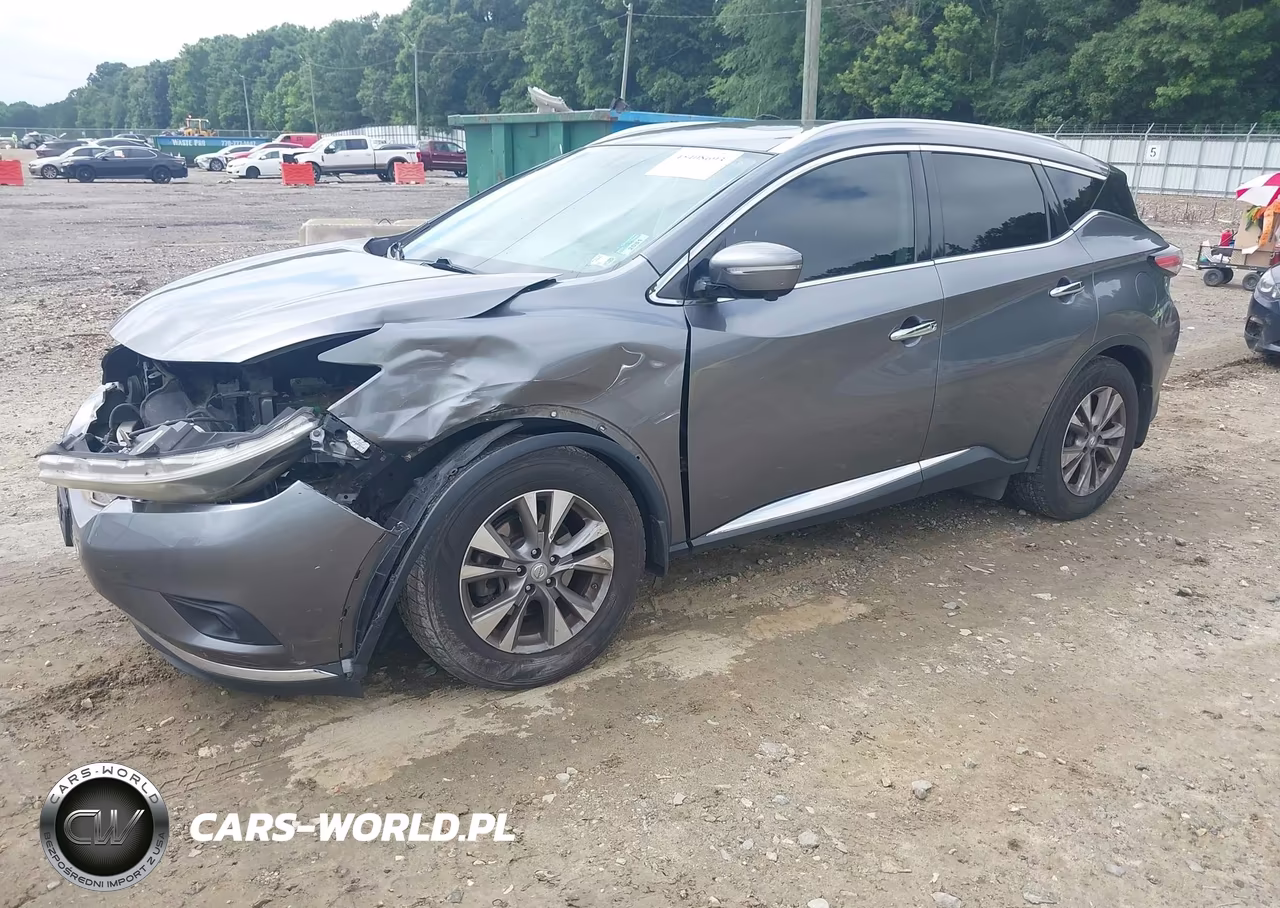 2015 Nissan Murano Sl VIN:5N1AZ2MH3FN210105 - 2