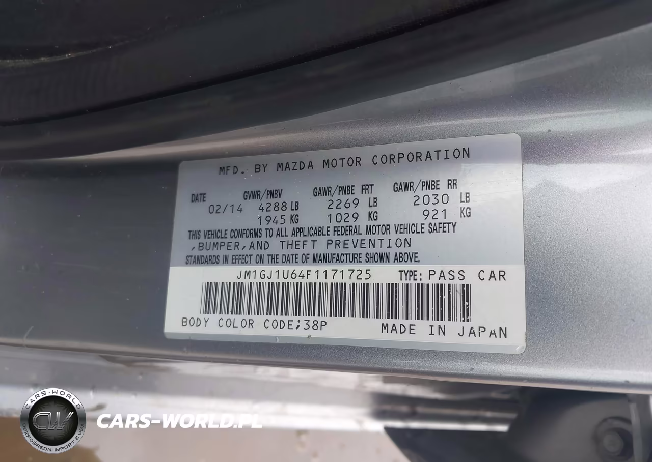 2015 Mazda Mazda6 I Sport VIN:JM1GJ1U64F1171725 - 9