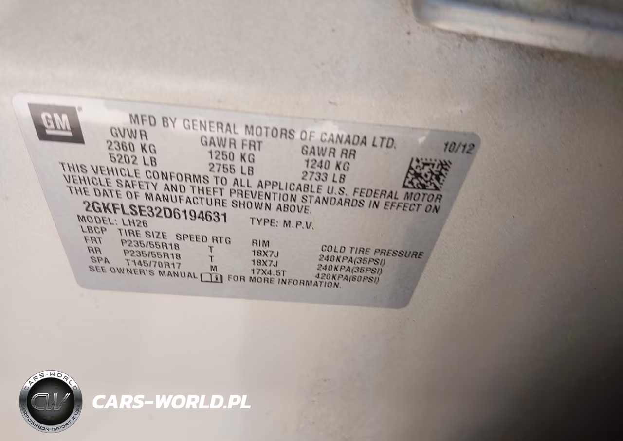 2013 GMC Terrain Sle-2 VIN:2GKFLSE32D6194631 - 9